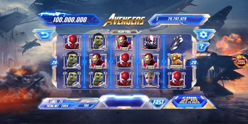 Nổ Hũ Avenger - Tận Hưởng Vòng Quay Hũ May Mắn Tại Nhà Cái